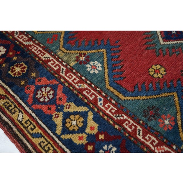 Traditional Antique Kurdish Rug 3'3'' X 4'1'' For Sale - Image 3 of 8
