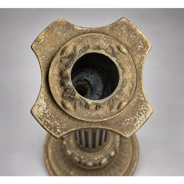 Late 19th Century Corinthian Column Candlesticks a Pair , For Sale In New York - Image 6 of 12