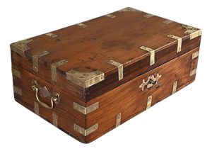 Late 19th Century Teak Correspondence Chest