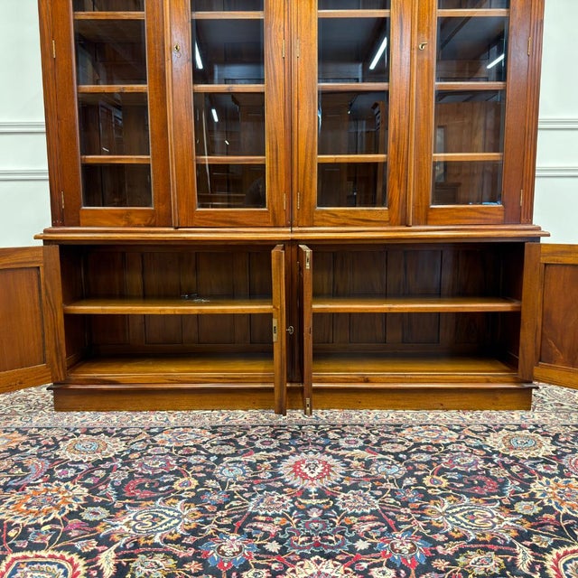 English Bookcase with Glass Doors For Sale - Image 17 of 18