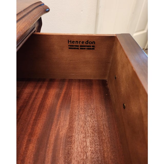 Vintage Henredon Louis XV Style Burled Bombe Chests Nightstands-a Pair For Sale - Image 12 of 13