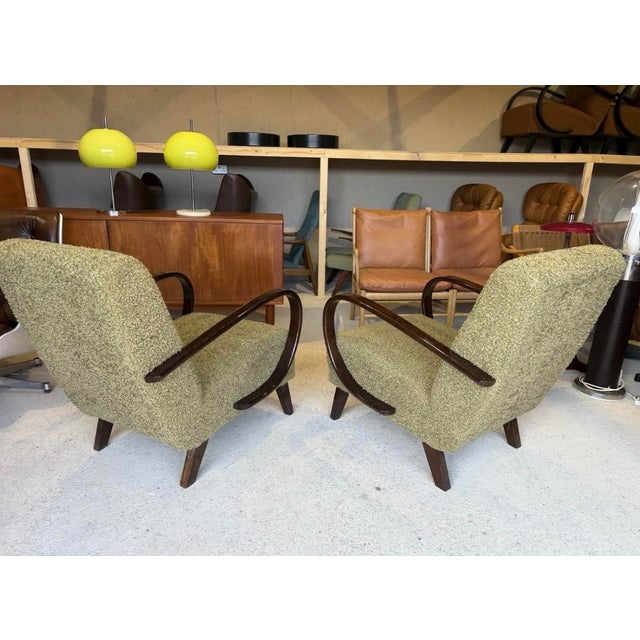 Art Deco Lounge Chairs by Jindrich Halabala, Set of 2 For Sale - Image 11 of 18
