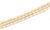 Diamond & Gems 14k Gold Three Strand Freshwater Rice Pearls Necklace For Sale In Miami - Image 6 of 7