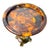 Vintage Hollywood Regency Faux Tortoiseshell Tray Top Pineapple Pedestal Accent Table For Sale In West Palm - Image 6 of 7