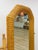 Vintage Coastal Hexagon Wicker Floor Mirror, Rattan Standing Full Length Mirror For Sale In Tampa - Image 6 of 9