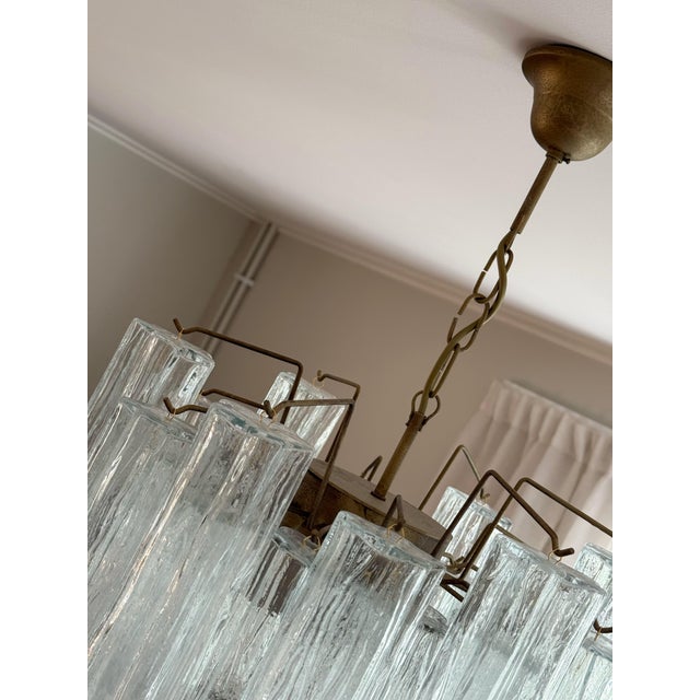 Classic Hallway Murano Chandeliers Tronchi in the style of Venini, Set of 2 For Sale - Image 8 of 9