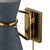 Regina Andrew Gable Swing Arm Sconce, Antique Natural Brass with Storm Blue Shade For Sale In Detroit - Image 6 of 8