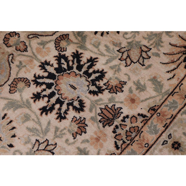 Art Nouveau Boho Chic Pak-Persian Beige/Gold Wool Rug - 9'10'' X 13'10'' For Sale - Image 3 of 8