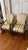 Pearson Pair of Pearson Furniture Armchairs – Striped Upholstery & Curved Silhouette For Sale - Image 4 of 12