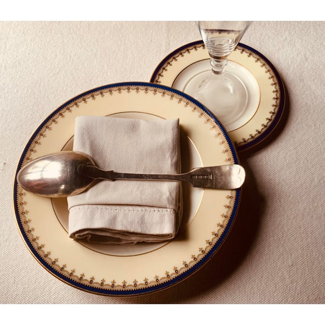 Late 19th Century Atkin Brothers | Silver-Plate Fiddle Pattern Large Pudding Spoons - 2pcs For Sale - Image 4 of 13