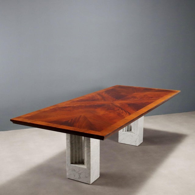 Table with Marble Legs, 1980s For Sale - Image 3 of 12