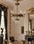 Metal Vintage French Empire Chandelier Lighting Fixture Crystal Swag 5 Arm For Sale - Image 7 of 7