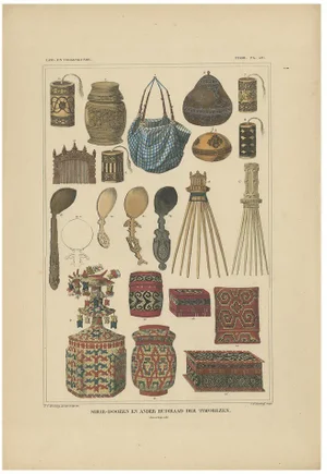 Borneo and Timor and Papua Culture, 1840, Paper, Set of 7