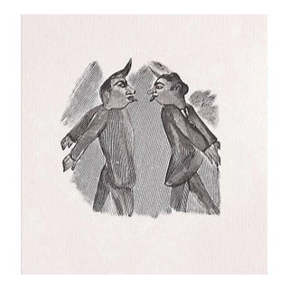 Ernesto Romagnoli, Figures, Original Woodcut, 1963 For Sale