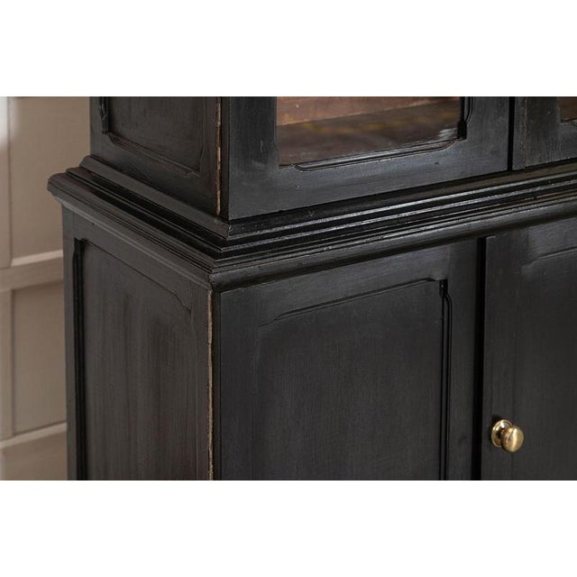 19th Century French Ebonised Fruitwood Housekeepers Cupboard, 1880 For Sale - Image 14 of 18
