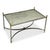 Maison Jansen 20th-C. Maison Jansen Inspired Chrome and Brass Coffee Table W/ Mirror or Glass For Sale - Image 4 of 5