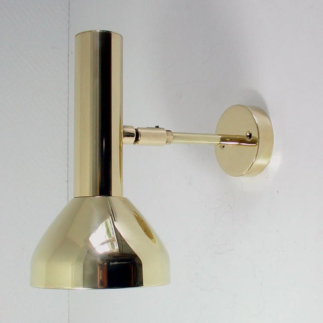 Mid-Century German Brass Wall Light Sconce from Cosack, 1960s For Sale - Image 9 of 14
