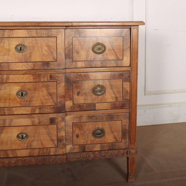Austrian Breakfront Commode in Walnut For Sale - Image 4 of 12