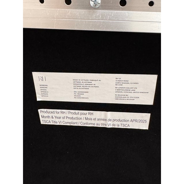 Restoration Hardware Lisette Mirror For Sale - Image 11 of 12