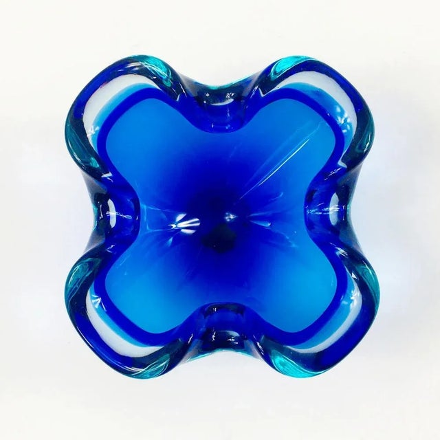 Sommerso Murano Glass Ashtray or Bowl, Italy, 1960s For Sale - Image 6 of 9