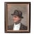 Signed MCM Male Oil on Canvas Painting For Sale