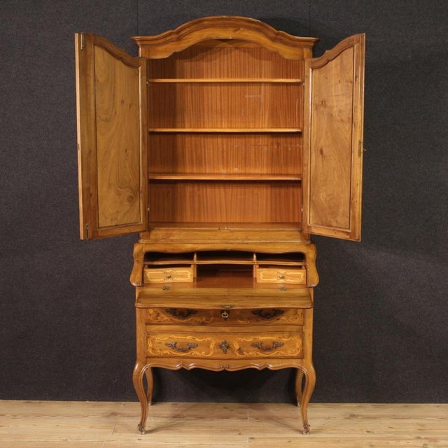 Vintage Italian Inlaid Trumeau, 1960s For Sale - Image 6 of 13