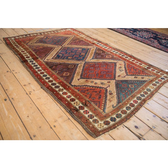 Old New House Antique Fine Hamadan Rug - 4'1" X 6'7" For Sale - Image 4 of 12