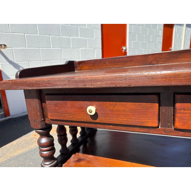 Brown Ethan Allen Side Cabinet For Sale - Image 8 of 15