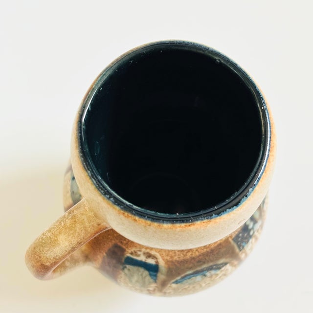 Lapid Pottery Works Lapid Israel Pottery Vase With Handle For Sale - Image 4 of 10