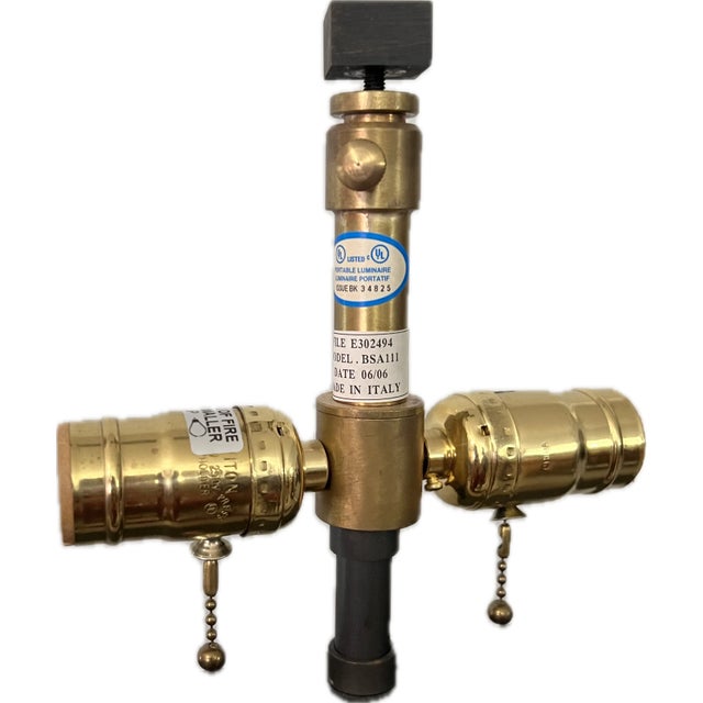 Baker Furniture Company Baker Abstract Modern Silver Finished Embassy Table Lamp For Sale - Image 4 of 5