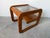 Brown 1970s Mid-Century Modern Lou Hodges Oak & Smoked Glass Top Side Table For Sale - Image 8 of 12