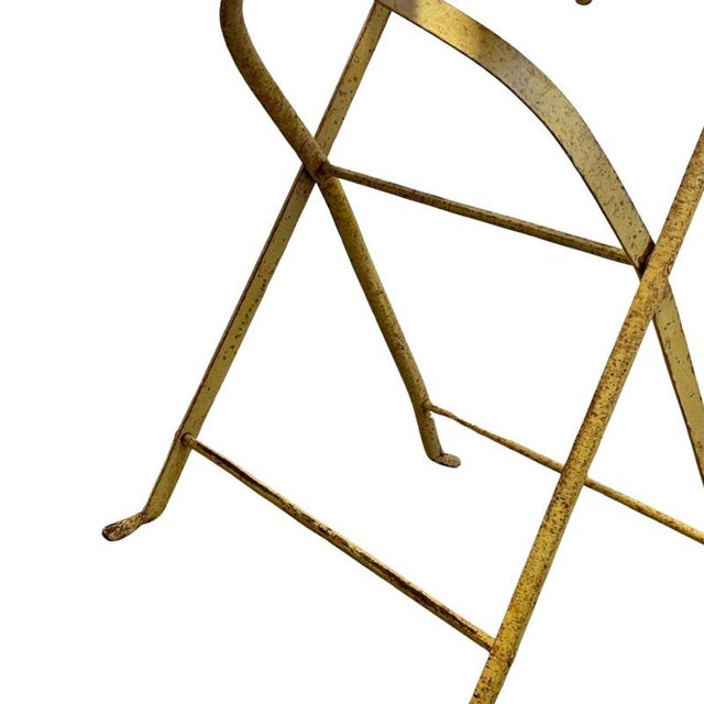 French Art Deco Sunburst Garden Chair by Francois Carre for Le Corbusier For Sale - Image 4 of 9