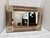 Farmhouse Vintage Rustic Carved Wood Wall Mirror With Flowers For Sale - Image 3 of 6