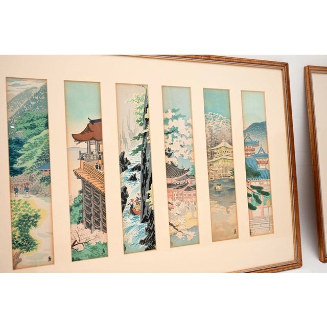 1960s Tokuriki Tomichiro, Views of Kyoto Woodblock Prints, 1960s, Set of 3 For Sale - Image 5 of 8