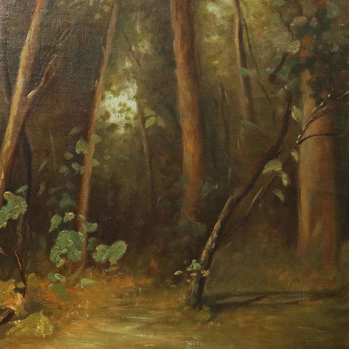 Rest on the Meadow, Oil on Canvas, 20th Century For Sale - Image 9 of 14
