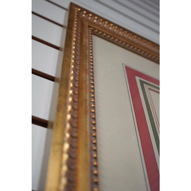 Gold Pair of Large Floral Botanical German Color Engravings For Sale - Image 8 of 16