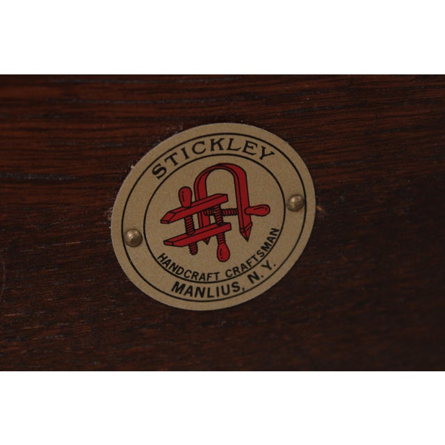 Stickley Queen Size Mission Oak Bed For Sale - Image 17 of 18
