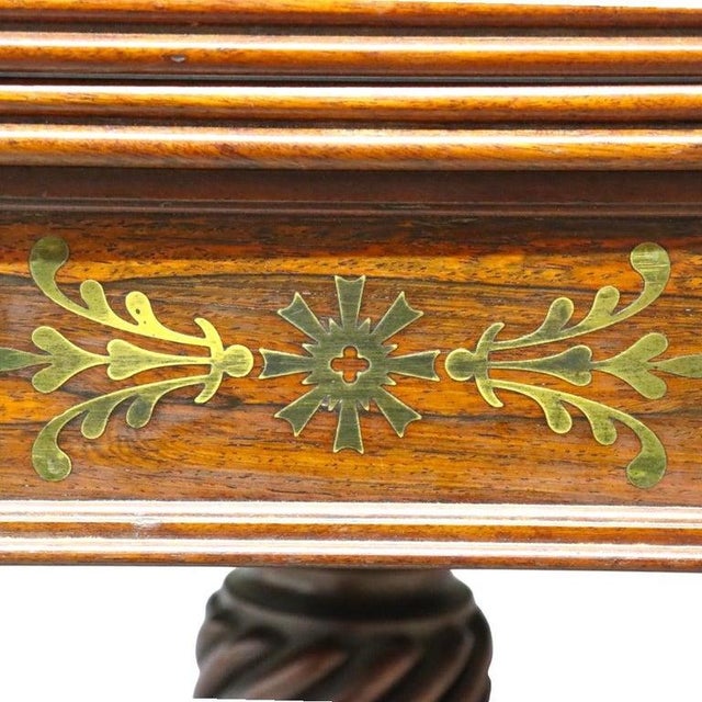 Sheraton Federal Sheraton Flame Mahogany Card Table 19thC For Sale - Image 4 of 16