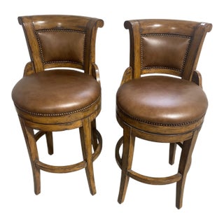 Leather Swivel Barstools For Sale