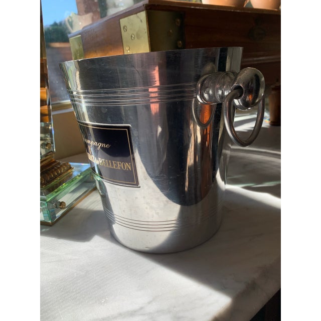 Vintage French Champagne Bucket With Ring Handles For Sale In Seattle - Image 6 of 12