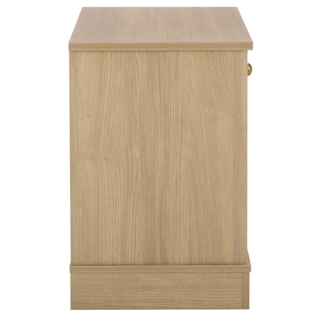Shafa Side Table in Natural / Brass For Sale - Image 9 of 10