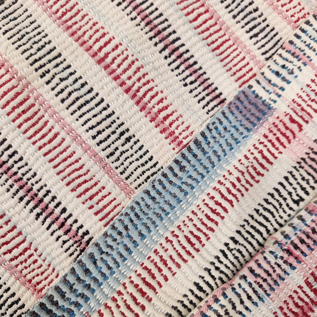 Antique Microstitched Bangladesh Rally Kantha Quilt For Sale - Image 4 of 6