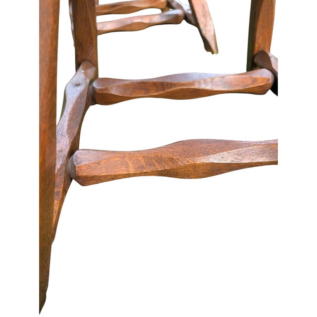Mid-Century Modern Vintage Hunt Country Furniture Handcrafted Spindle-Back Dining Chairs - Set of 56 For Sale - Image 3 of 18