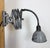 Grey Industrial Scissor Wall Lamp from Elektroinstala, 1960s For Sale - Image 10 of 16