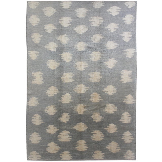 Aara Rugs Inc. Hand Knotted Ikat Rug - 9′1″ × 12′1″ For Sale