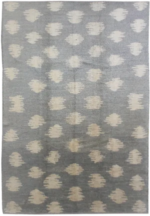 Aara Rugs Inc. Hand Knotted Ikat Rug - 9′1″ × 12′1″