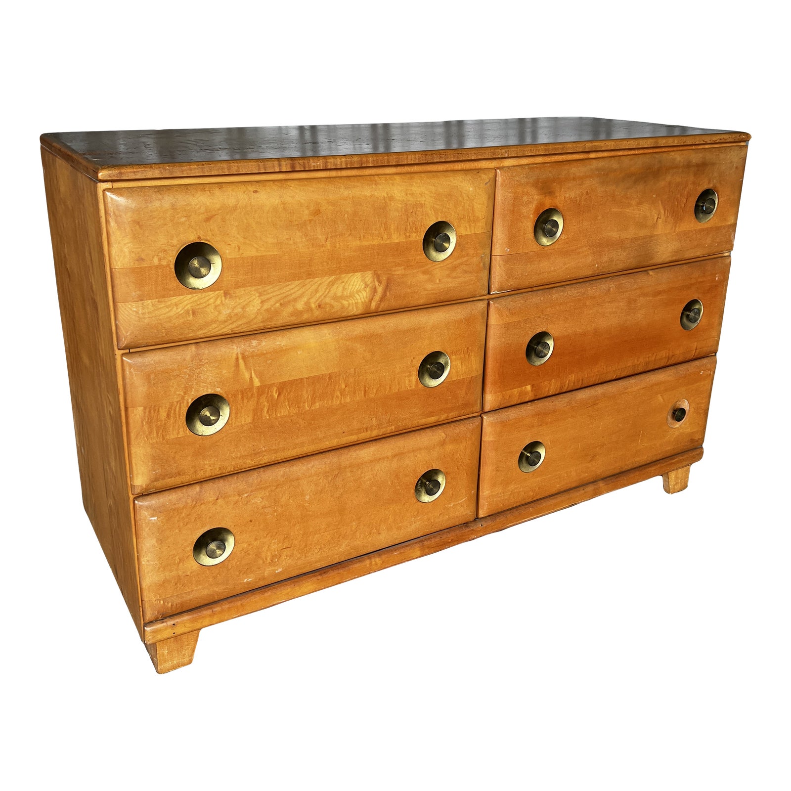 Mid 20th Century Birch Wood Lowboy Dresser Chairish