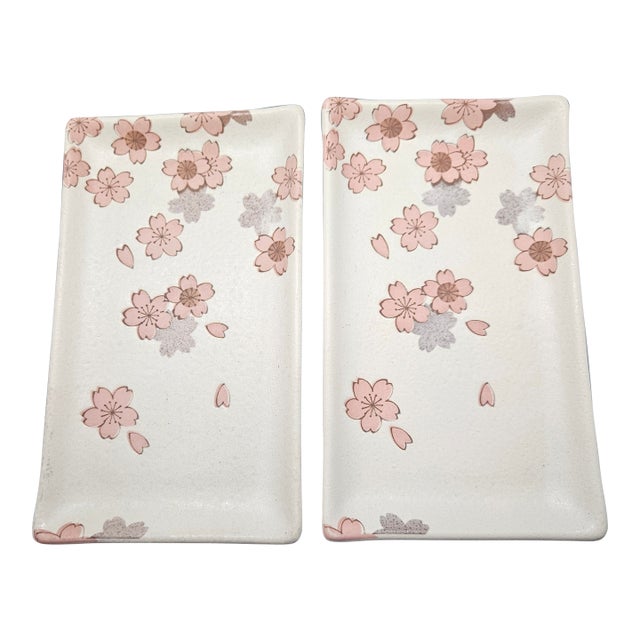 Tds, Rectangular Plate, Sakura, White For Sale