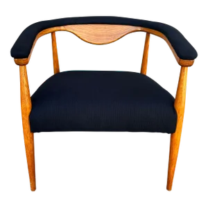 Mid Century Barrel Arm Chair Hans Wegner Style