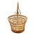 Vintage Bentwood & Woven Wicker Openwork Basket Easter Gathering Basket For Sale